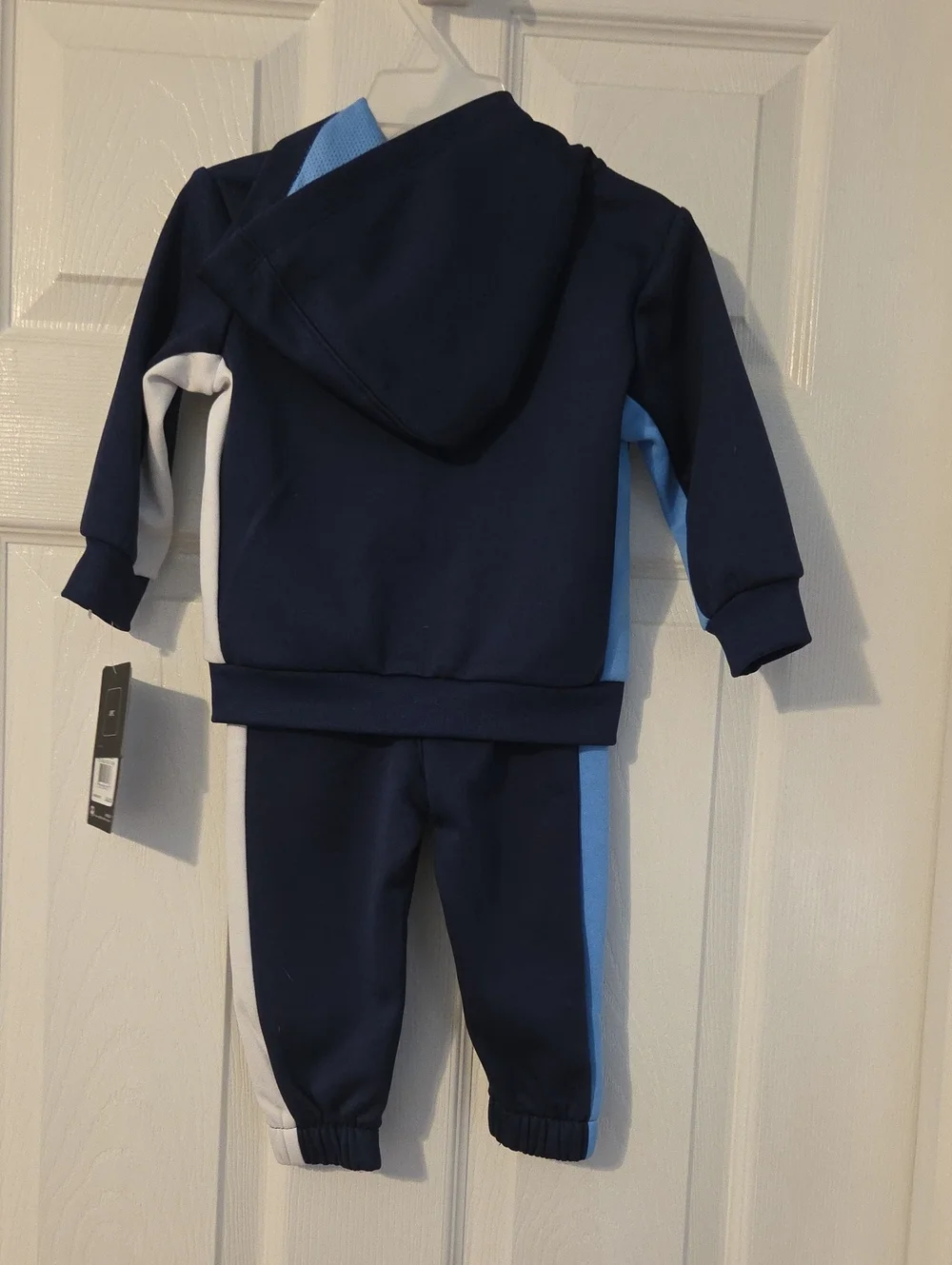 NWT Nike Toddler Dri-FIT Navy & Light Blue Hooded Tracksuit 12 Months